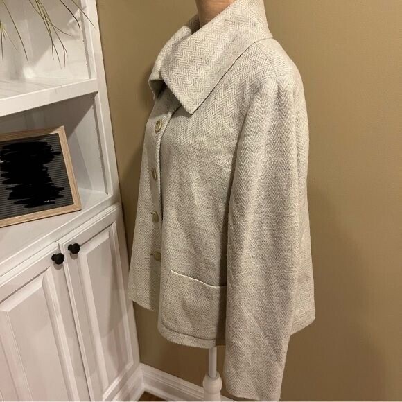 Ralph Lauren cream herringbone cropped jacket - Picture 5 of 12